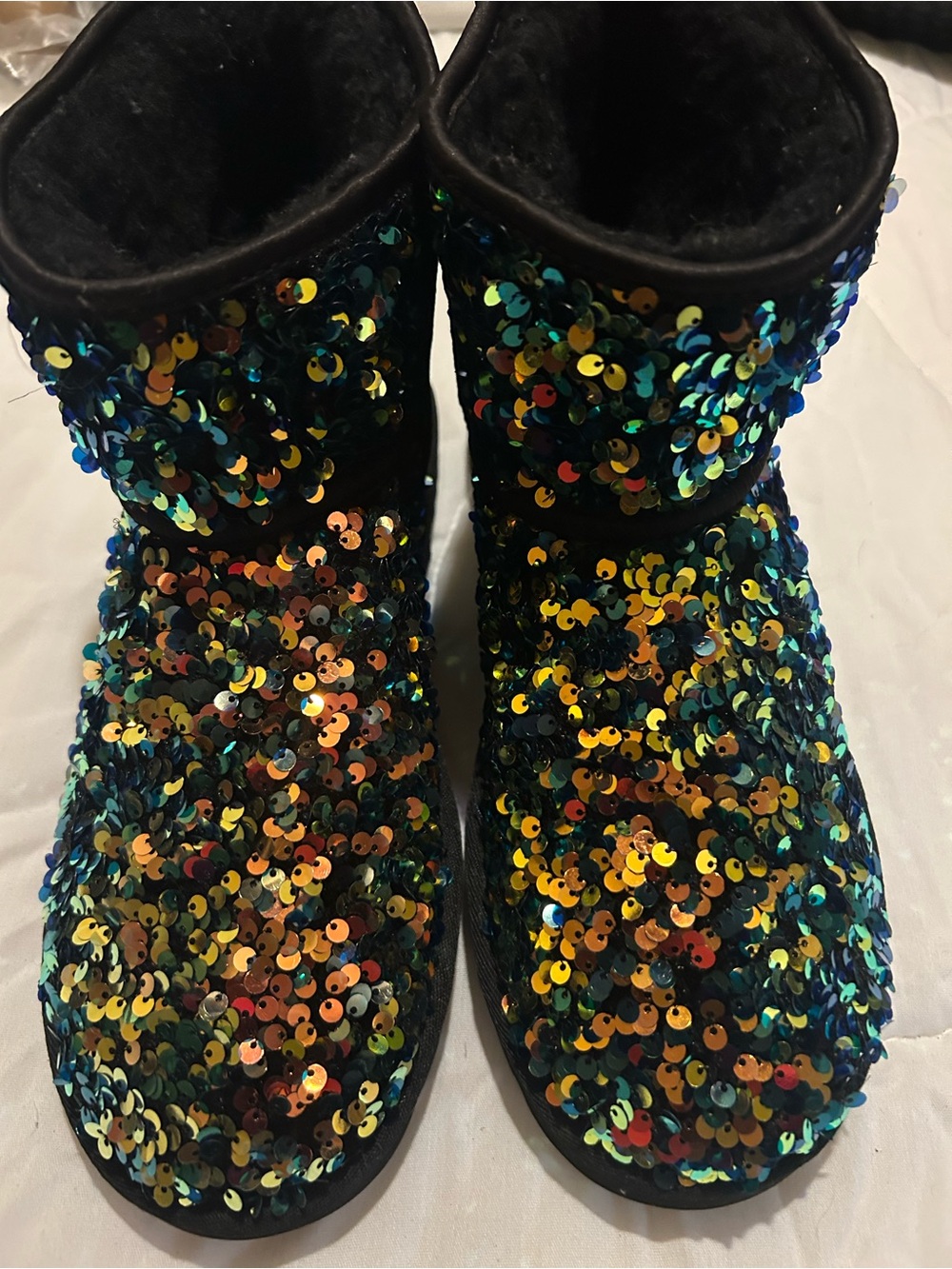 UGG Sequin Short Boots - Multicolor Sparkle